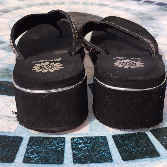 Yellow Box Bling Crystal Studded Flip Flops - Picture 4 of 7